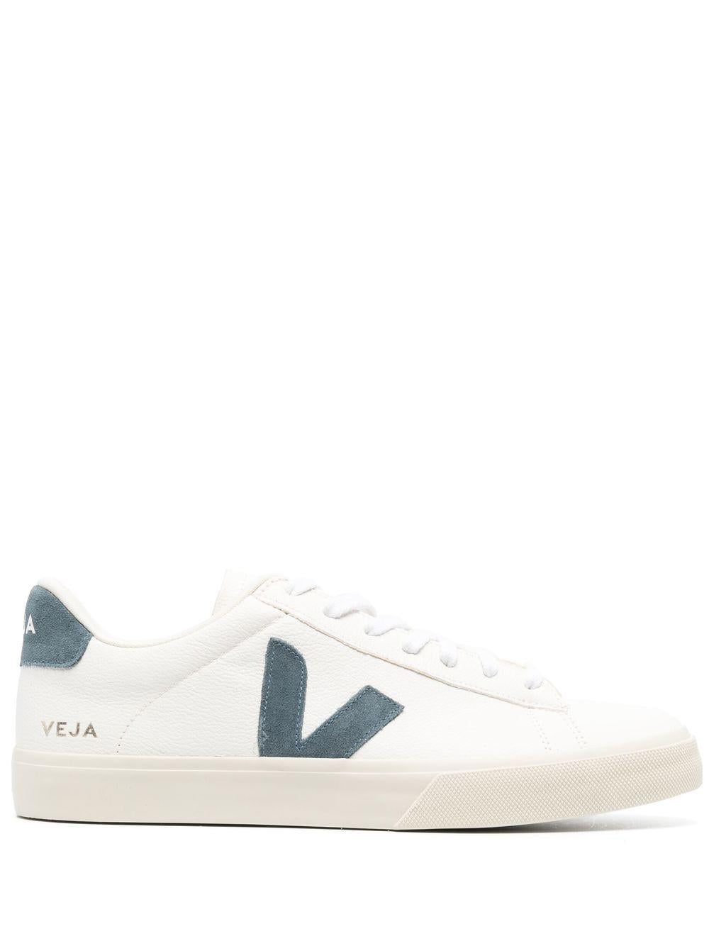 Sneakers basse campo in bianco e blu - VEJA uomo 