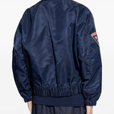 Bomber con applicazioni logo in blu Kenzo - uomo 