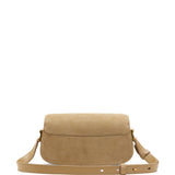 Borsa a spalla mini Paris Paris in pelle scamosciata beige ami paris - unisex 