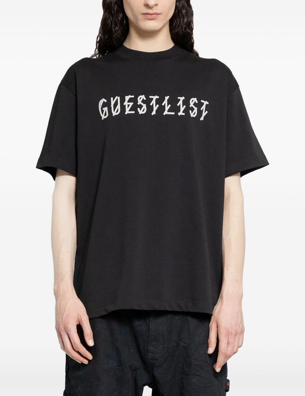 T-shirt con stampa grafica in nero 44 label group - uomo 