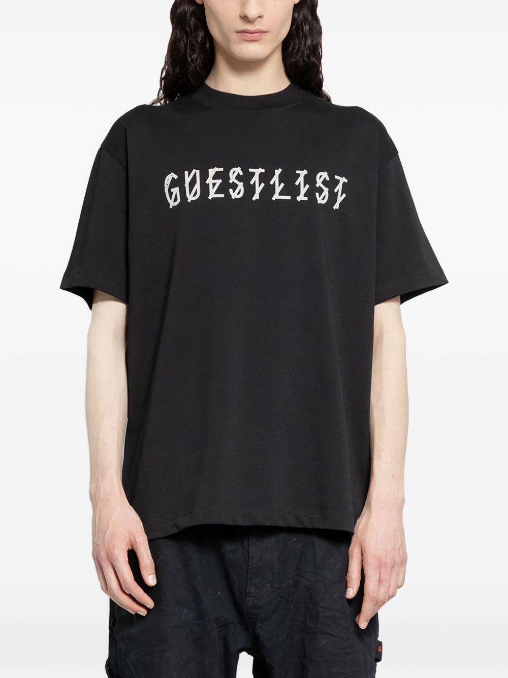 T-shirt con stampa grafica in nero 44 label group - uomo 