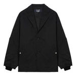 Giacca monopetto con motivo gessato  in nero Comme des garcons homme - uomo 