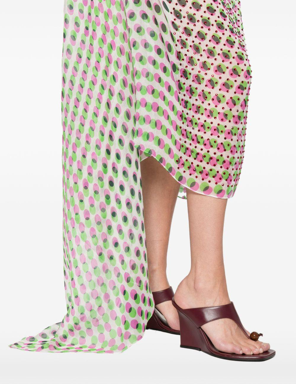 Abito midi a pois con cristalli ducy multicolore Dries van noten - donna 