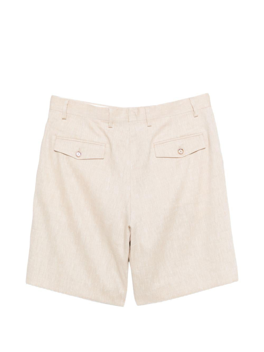 Bermuda con pieghe in beige Lardini - uomo 