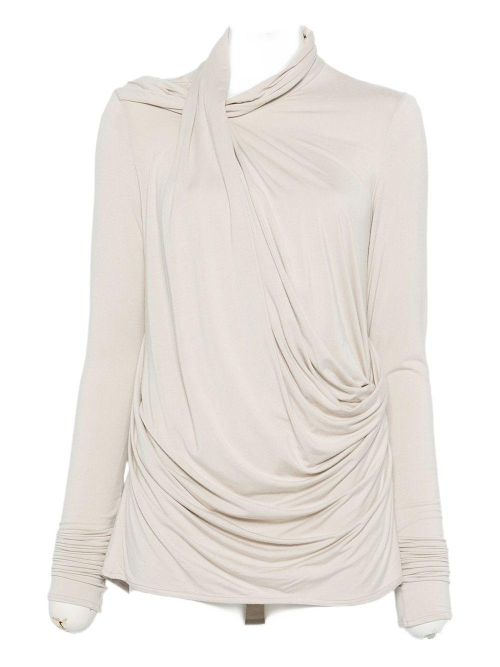 Top drappeggiato in grigio Entire studios - donna 