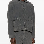 Giacca-camicia con tasche applicate in grigio Sunflower - uomo 