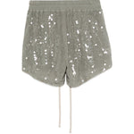 Pantaloncini con paillettes in verde Rick owens lilies - donna 