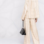 Camicia con monogramma in beige Toteme - donna 