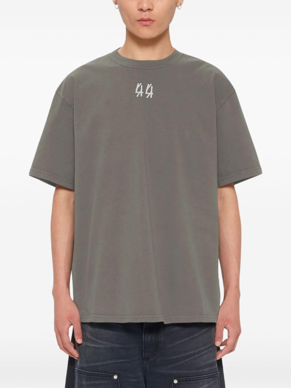 T-shirt con stampa grafica in grigio 44 label group - uomo 