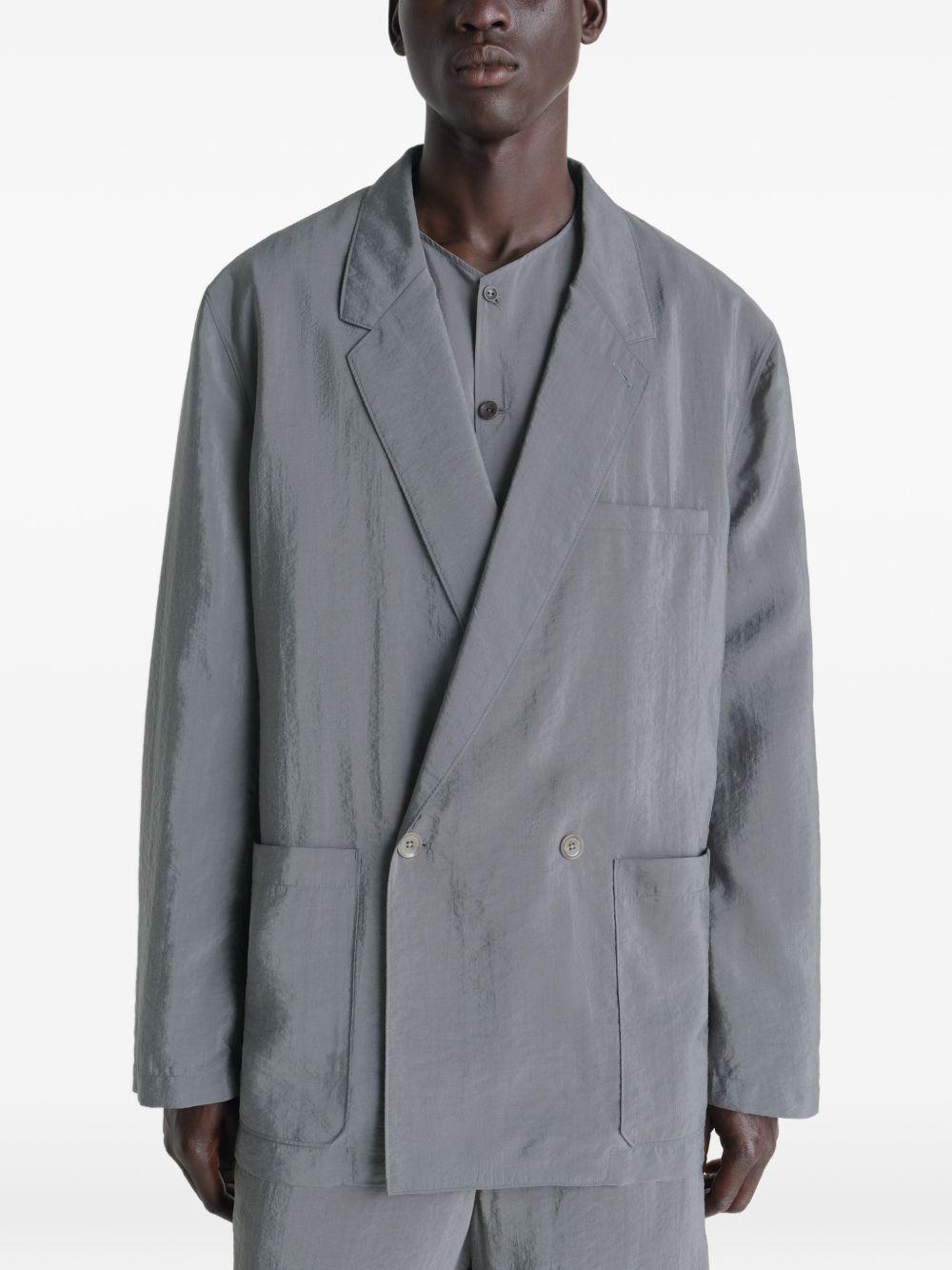 Giacca doppiopetto Soft in grigio Lemaire - uomo 