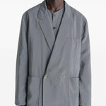 Giacca doppiopetto Soft in grigio Lemaire - uomo 