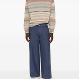 Pantaloni con passanti per cintura in blu Erl - unisex 