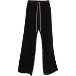 Pantaloni flared con coulisse in nero Rick owens drkshdw - uomo 
