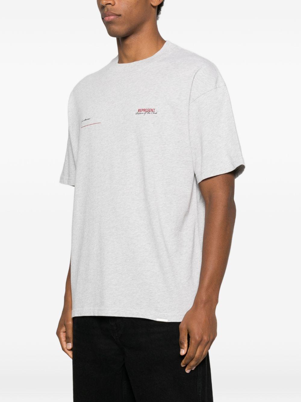T-shirt in cotone in grigio Represent - uomo 