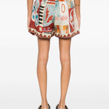Shorts Michelle con stampa astratta in multicolore Alemais - donna 