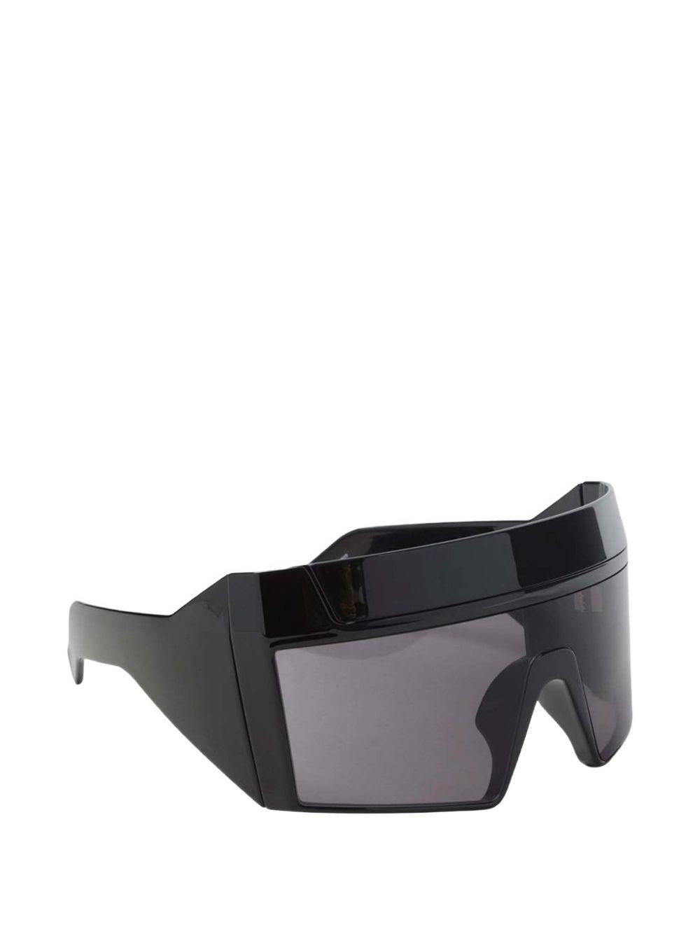 Occhiali da sole con montatura oversize in nero Rick owens - unisex 