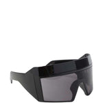 Occhiali da sole con montatura oversize in nero Rick owens - unisex 
