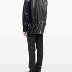 Camicia con finitura lucida in nero Mm6 maison margiela - uomo 