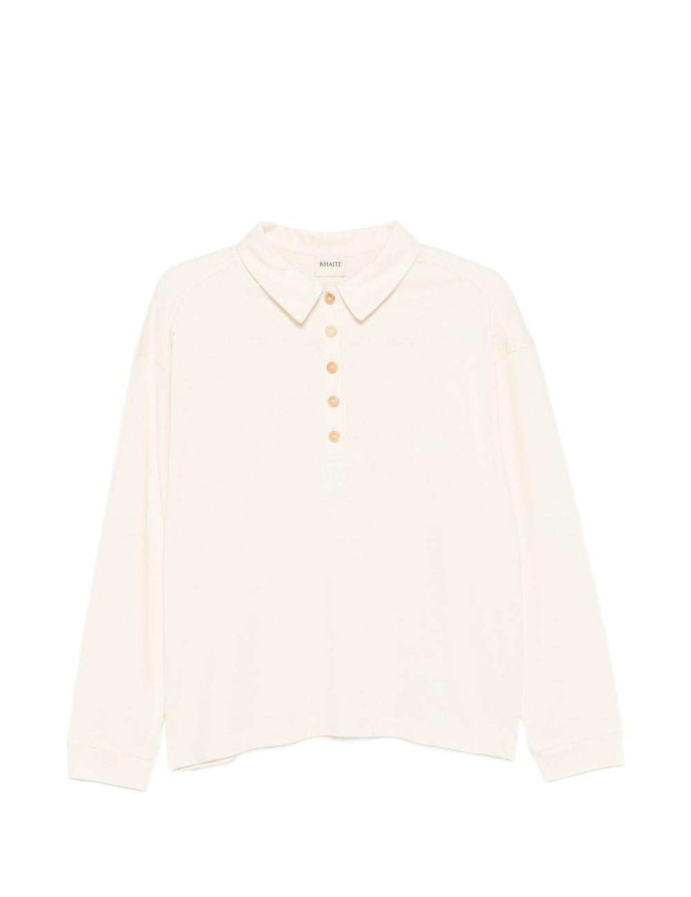 Polo Faithful in bianco Khaite - donna 