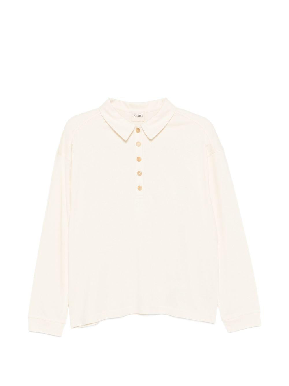 Polo Faithful in bianco Khaite - donna 