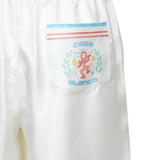 Shorts con vita elasticizzata in bianco Casablanca - uomo 