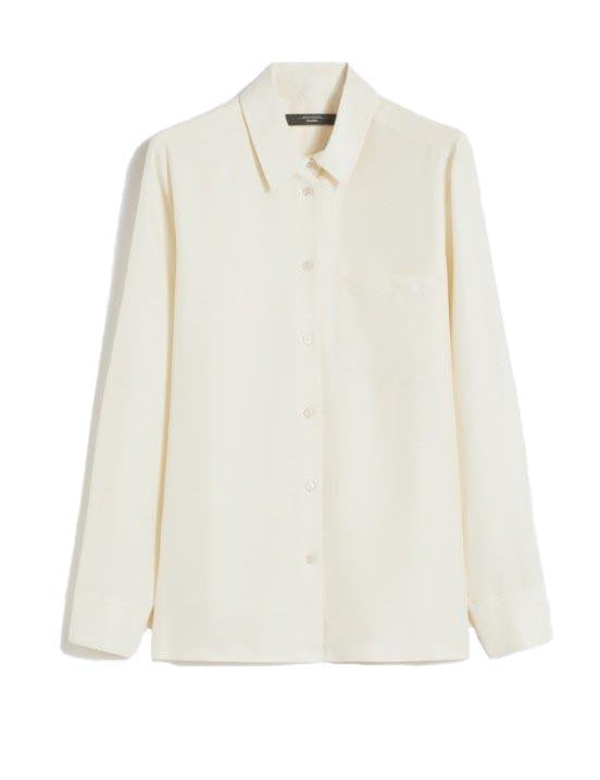 Camicia in seta pamir in avorio Maxmara weekend - donna 