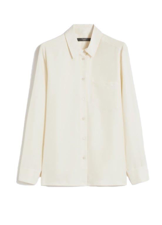 Camicia in seta pamir in avorio Maxmara weekend - donna 