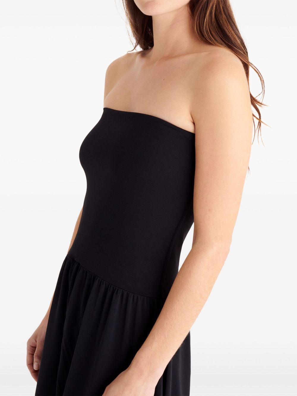 Copricostume lungo a fascia in nero Oda Eres - donna 