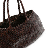 Borsa tote Santa Croce in marrone scuro Dragon Diffusion - donna 