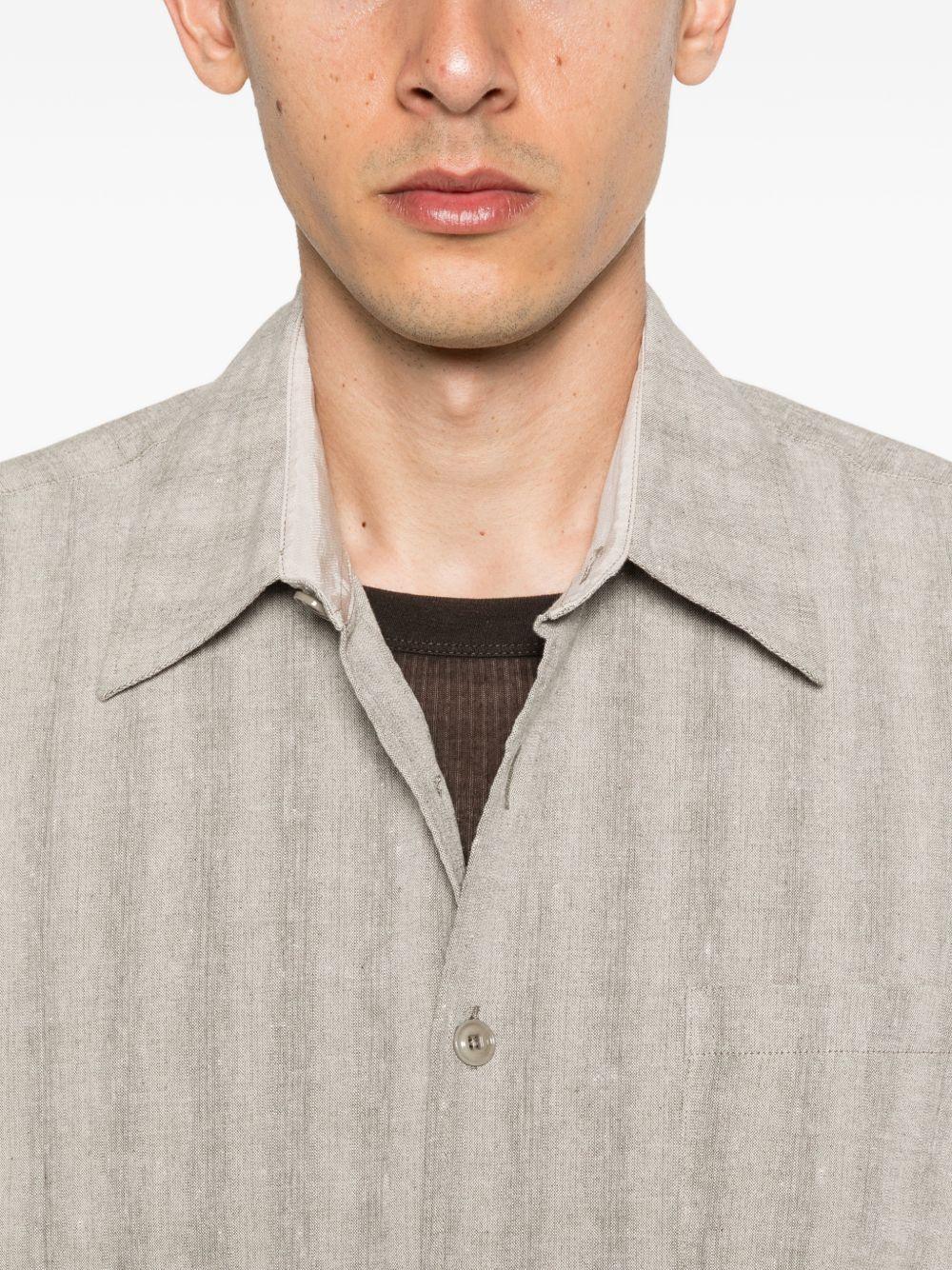 Camicia a righe above in beige Our legacy - uomo 