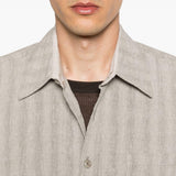 Camicia a righe above in beige Our legacy - uomo 
