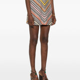 Gonna con motivo chevron multicolor Missoni - donna 