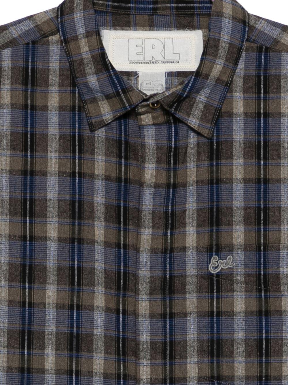 Camicia a quadri in marrone Erl - unisex 