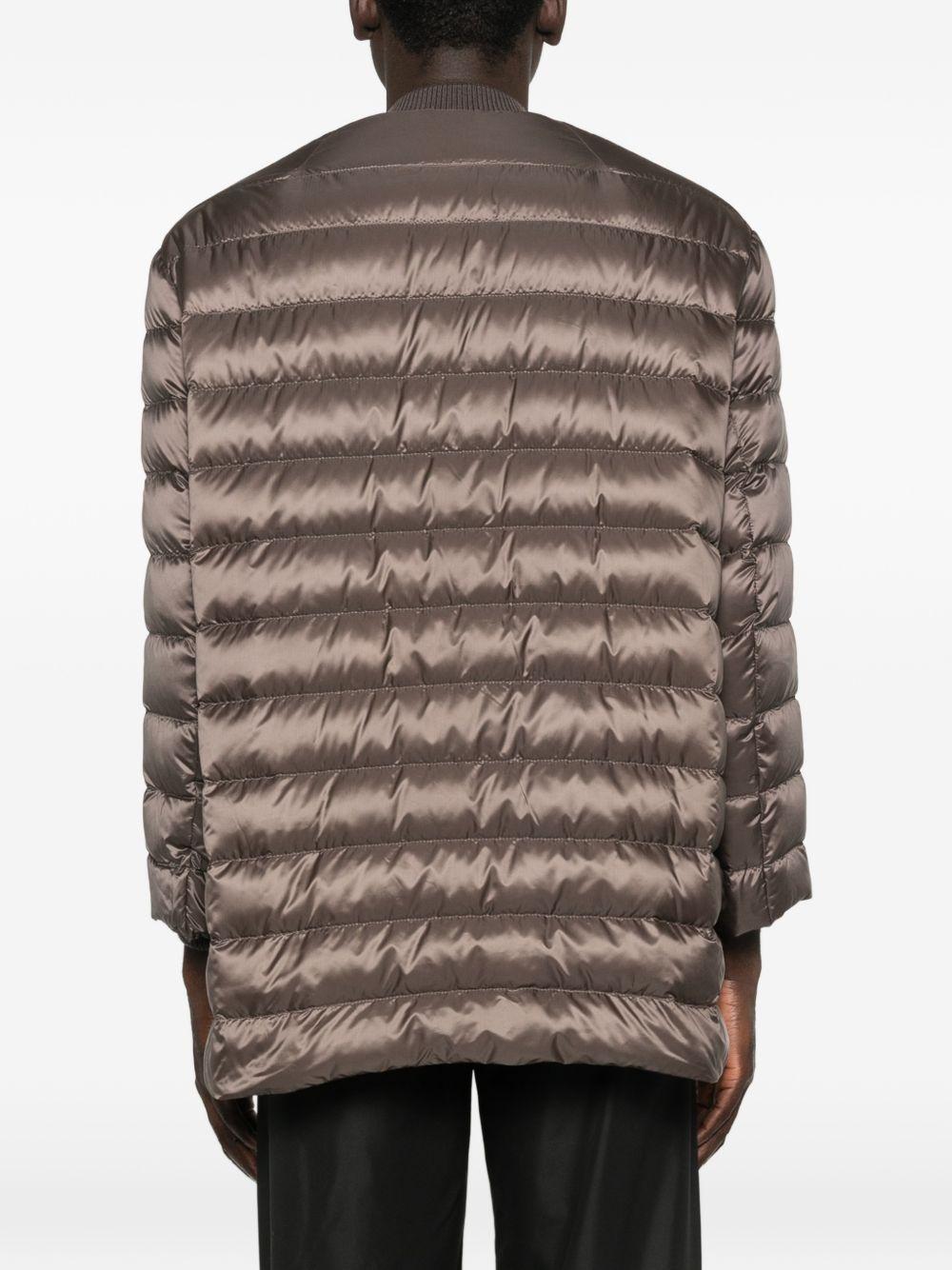 Parka trapuntata flight in marrone Rick Owens x Moncler - unisex<BR/> 