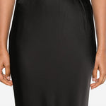 Gonna maxi con finitura satinata in nero Norma kamali - donna 