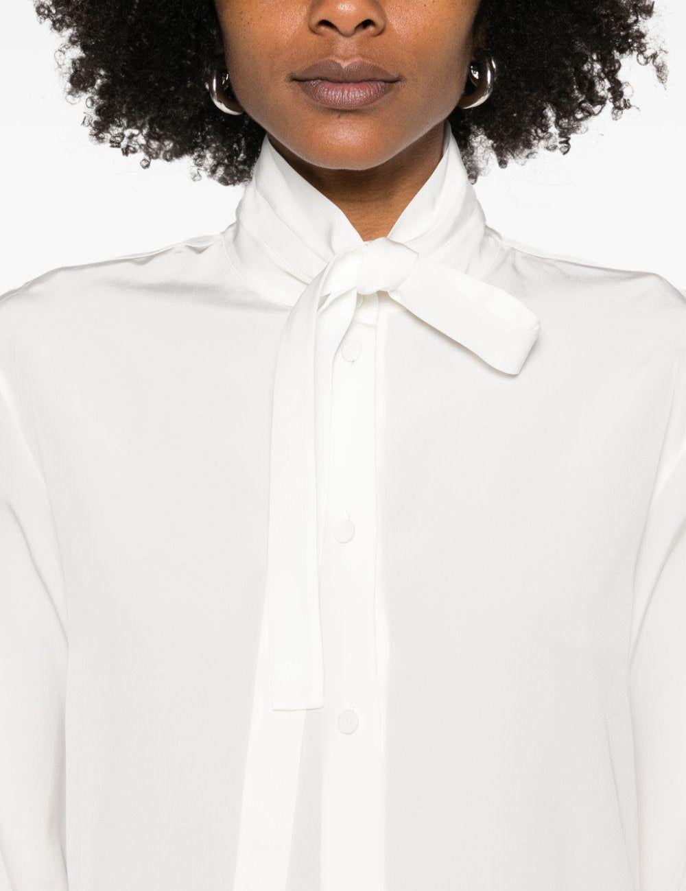 Camicia con fiocco in bianco Jil sander - donna 