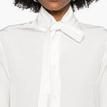 Camicia con fiocco in bianco Jil sander - donna 