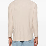 Polo a maniche lunghe in beige Gongdid design - uomo 