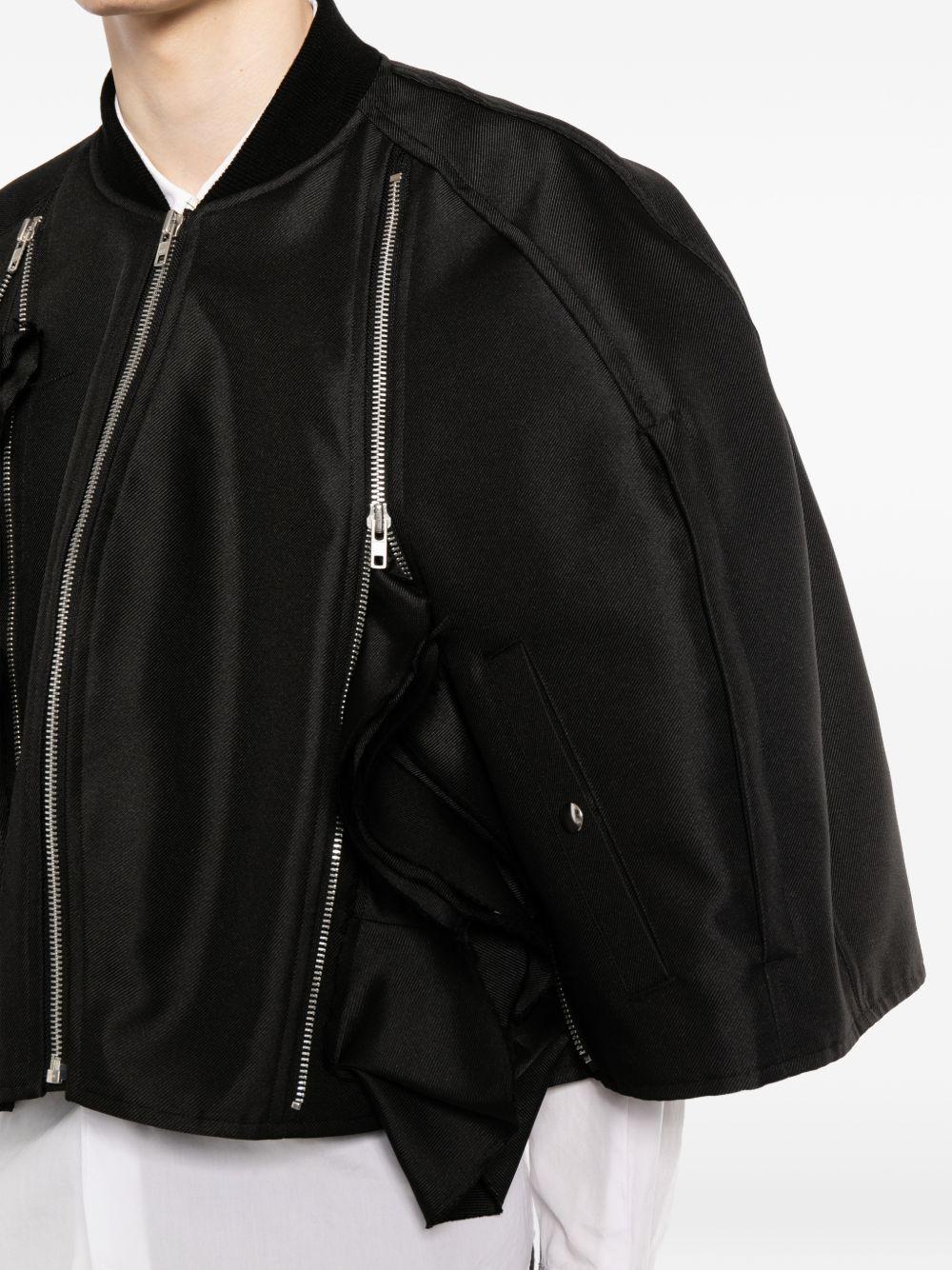 Giacca crop con zip in nero Comme des garcons homme plus - uomo 