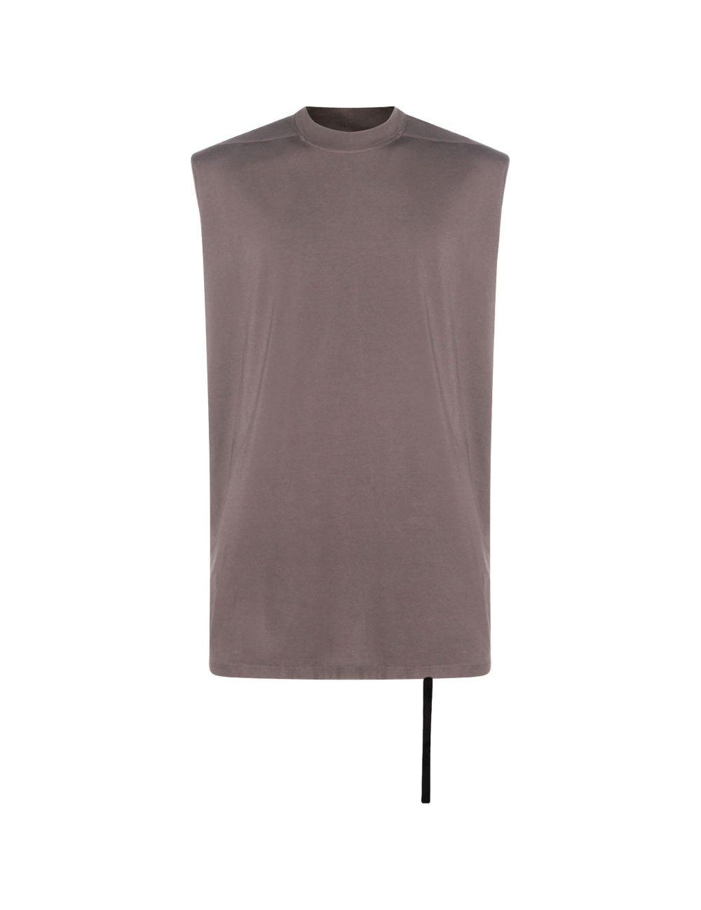 Canotta senza maniche in marrone Rick owens drkshdw - uomo 