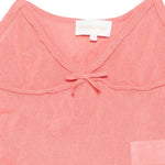 Canotta in maglia con dettaglio a fiocco in rosa Shushu/tong - donna 