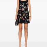 Abito mini con perline in nero Staud - donna 