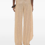 Pantaloni pareo a portafoglio con perline Lumiere in oro Oséree - donna 