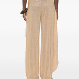 Pantaloni pareo a portafoglio con perline Lumiere in oro Oséree - donna 