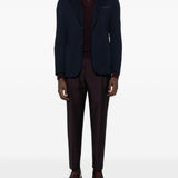 Blazer con applicazione in blu Eleventy - uomo 