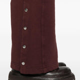 Pantaloni con bottoni in marrone Rick Owens DRKSHDW - donna 