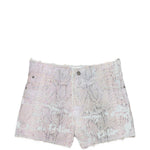 Pantaloncini in denim brit snake in blu e rosa Haikure - donna 