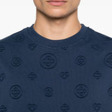 T-shirt con logo in blu Casablanca - uomo 