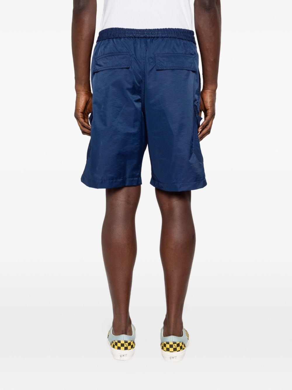 Pantaloncini con logo e toppa in blu Kenzo - uomo 