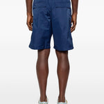 Pantaloncini con logo e toppa in blu Kenzo - uomo 